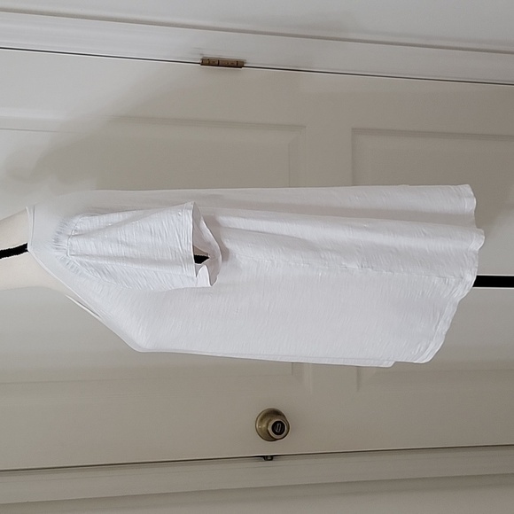 Chico's Size 2 (L/12) "The Ultimate Tee" in White.  Excellent Used Condition. - Picture 2 of 9